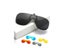 VIVIBEE Polarized Flip Up Clip On Sunglasses For Glasses Men Oversized Driving Carousel 3