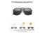 VIVIBEE Polarized Flip Up Clip On Sunglasses For Glasses Men Oversized Driving Carousel 4