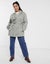 ASOS Grey Canvas Belted Jacket ~ Size 24-26 Carousel 2