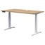 Rapid Premium Electric Desk 1200x700 Oak/White (Each) Carousel 1