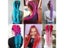 2Pcs Long Straight Purple Synthetic Ponytail For Halloween Carousel 7