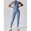 Half Zip Short Sleeve Active Jumpsuit Carousel 3