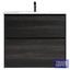 Klässich Zara Floor Vanity With Arc Top 1000mm - Black Woodgrain Carousel 1