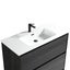 Klässich Zara Floor Vanity With Arc Top 1000mm - Black Woodgrain Carousel 3