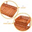 Two Tier Woven Snack Basket Organizer A Decorative Storage Tray For Kitchen Coun Carousel 3