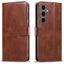Galaxy S26+ (2026) Flip Wallet Case - Brown 3 Card Slots - Cash Compartment - Carousel 1