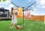 10 Line Clothesline Clothes Airer Drying Rack Laundry Dryer Carousel 2