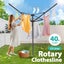 10 Line Clothesline Clothes Airer Drying Rack Laundry Dryer Carousel 4