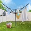 10 Line Clothesline Clothes Airer Drying Rack Laundry Dryer Carousel 6