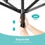 10 Line Clothesline Clothes Airer Drying Rack Laundry Dryer Carousel 9