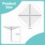 10 Line Clothesline Clothes Airer Drying Rack Laundry Dryer Carousel 10