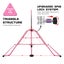 Kids Gymnastics Bar Training Climbing Frame Workout Carousel 5
