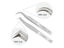 Stainless Steel Straight Curved Nail Tweezers Set Makeup Tools Carousel 6