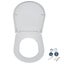 Replacement Toilet Seat D-SHAPE with Screws Soft Close, Quick Release Carousel 3