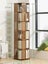 Bamboo Bookshelf 6 Tier 360 Degree Rotating Carousel 2