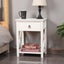 Levede 2X Bedside Tables Drawers Side Carousel 7