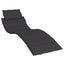 Vida Xl Sun Lounger Cushion Black 186X58x3cm Oxford Fabric Carousel 1