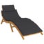 Vida Xl Sun Lounger Cushion Black 186X58x3cm Oxford Fabric Carousel 3
