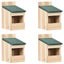 Vida Xl Bird Houses 4 Pcs 12X16x20 Cm Firwood Carousel 1