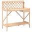 Vida Xl Potting Bench With Trellis Solid Wood Fir Carousel 1