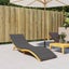 Vida Xl Sun Lounger Cushion Anthracite 200X70x3cm Oxford Fabric Carousel 7