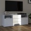 Vida Xl Tv Cabinet With Led Lights White 120X30x50 Cm Carousel 6