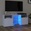 Vida Xl Tv Cabinet With Led Lights White 120X30x50 Cm Carousel 8