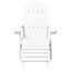 Vida Xl Garden Adirondack Chairs With Footstool & Table Hdpe White Carousel 4