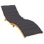 Vida Xl Sun Lounger Cushion Black 200X60x3cm Oxford Fabric Carousel 3