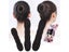 Hair Styling Donut Bun Curler Maker 1/2pc 17.5/22.5cm Black Carousel 3