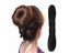Hair Styling Donut Bun Curler Maker 1/2pc 17.5/22.5cm Black Carousel 4