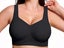 Seamless Wireless Plus Size Bra Full Coverage Support-Blk&2XL 2XL Carousel 1