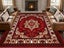 Crystal Velvet Vintage Boho Non Slip Rug for Bedroom Dining Room - Red & S S Carousel 4