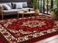 Crystal Velvet Vintage Boho Non Slip Rug for Bedroom Dining Room - Red & S S Carousel 5