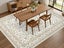 Crystal Velvet Vintage Boho Non Slip Rug for Bedroom Dining Room - Off-White&S S Carousel 3