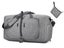 Foldable Travel Duffel Bag Carry On Shoulder Bag With Shoe Compartment Grey Carousel 1