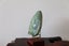 New Zealand greenstone display touchstone on stand Kokopu pounamu viewing stone Carousel 5