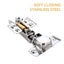 4 Pieces Stainless Steel Half Overlay Cabinet Hinges Soft Closing Hydraulic Carousel 5