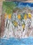 PAINTED ARTWORK OF FLOWERS BY WATER Carousel 2