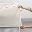 Renee Taylor Comfort Organic Fitted Sheet & Pillowcase - Single Oatmeal Carousel 3