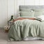 Cloud Linen Celeste Seersucker Cotton Waffle Quilt Cover Set Queen Sage Carousel 1