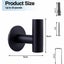 Hod Health & Home 2 Pcs Wall Mount Self Adhesive Bathroom Towel Hooks Holder Clo Carousel 2