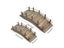 1 12 Dollhouse Mini Wooden Arch Bridge With Railings Carousel 6