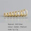 925 Sterling Silver Punk Rock Hoop Earrings For Men Women Carousel 3