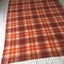 Vintage Pure NZ Virgin Wool Retro Checked Blanket Carousel 3