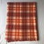 Vintage Pure NZ Virgin Wool Retro Checked Blanket Carousel 13