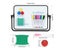 A4 Double-Sided Magnetic Dry Erase Board With Accessories Carousel 2