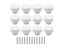 White Round Wood Drawer Knobs For Furniture Wardrobe Dresser Carousel 2