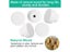 White Round Wood Drawer Knobs For Furniture Wardrobe Dresser Carousel 4