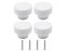 White Round Wood Drawer Knobs For Furniture Wardrobe Dresser Carousel 1